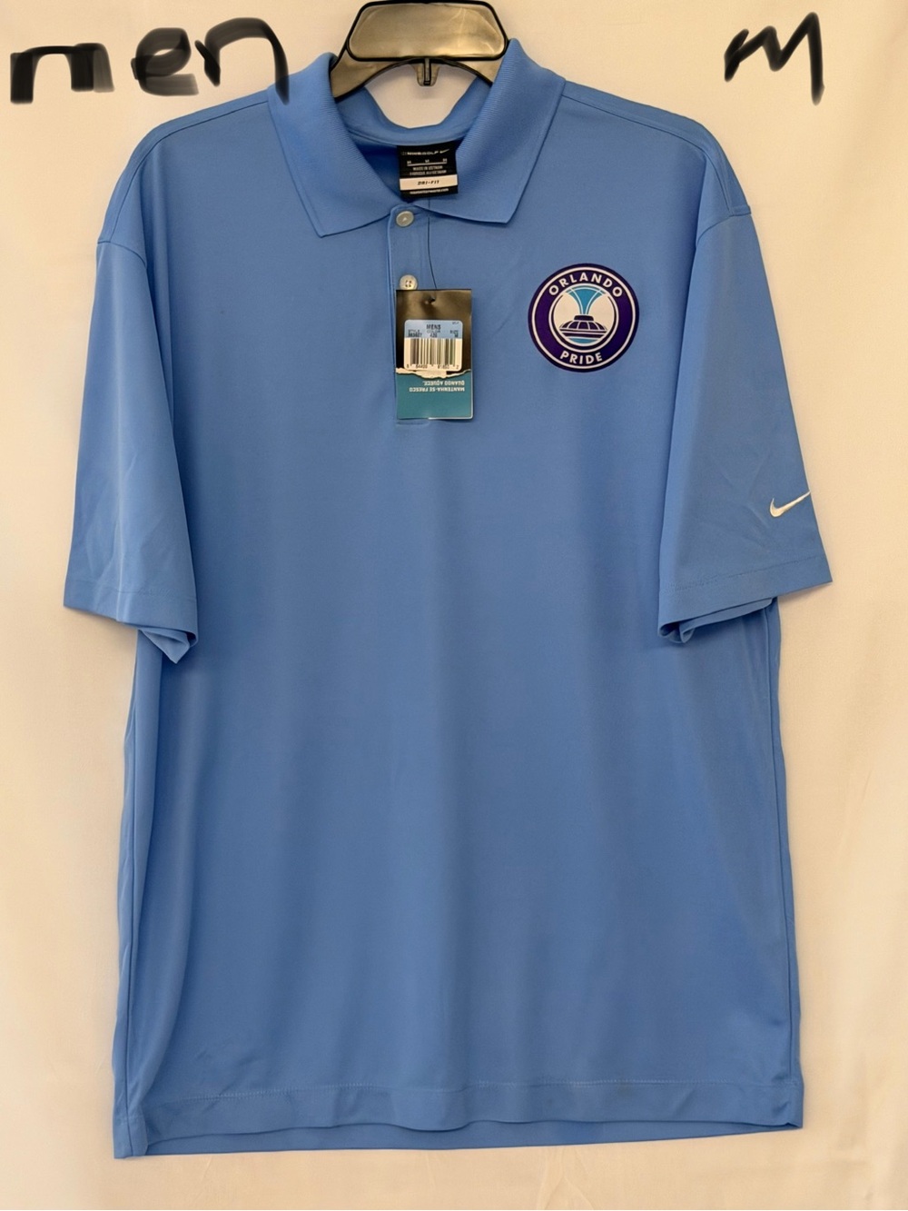 Nike Men’s Sky Blue Orlando Pride Polo